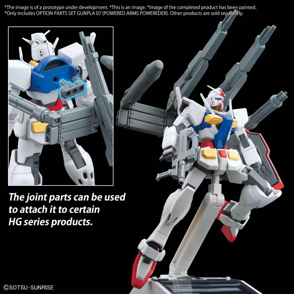 GUNDAM -Option Parts Set Gunpla 07 (Powered Arms Powereder) -Model Kit